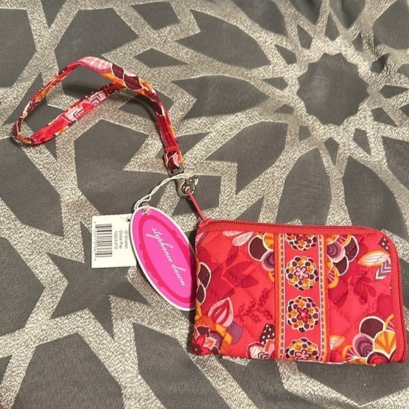 Stephanie Dawn NWT Dottie Pop Medium Cosmetic Bag & ID Wristlet Set - Picture 4 of 4